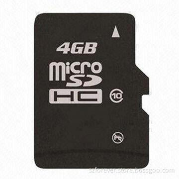 4GB Micro SD Card with 0.5oz Weight, Suitable for Mobile Phones, Measures 0.43 x 0.59 x 0.039mm